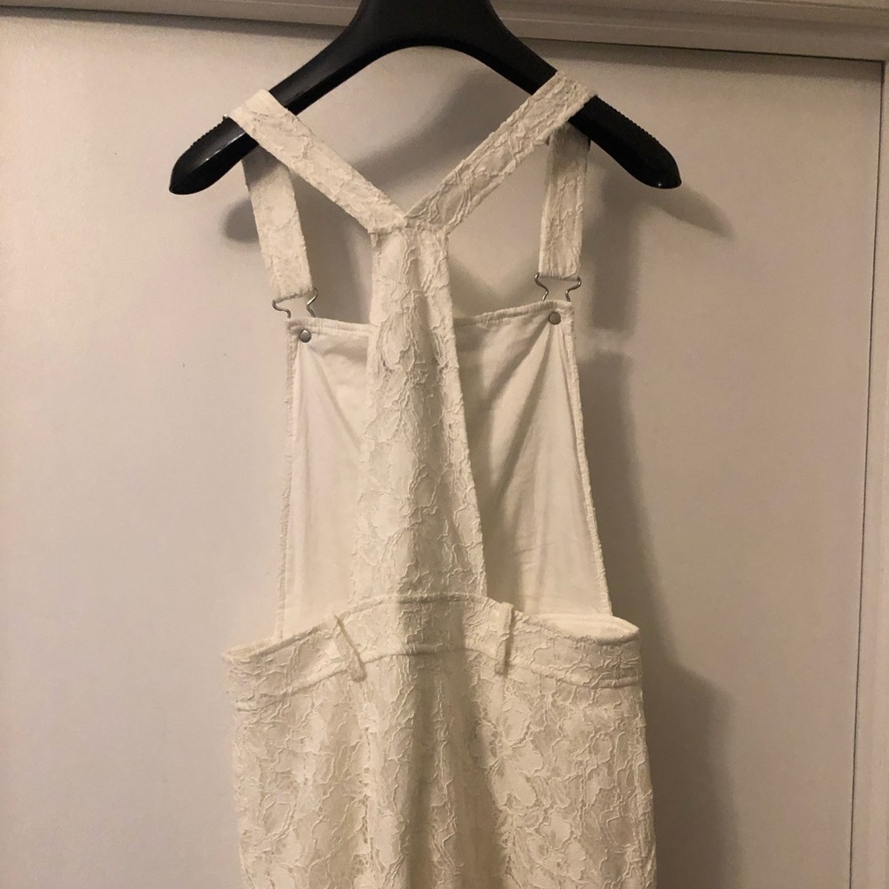 Bcbgmaxazria Lace Floral Overall Jumpsuit - Picture 6 of 8
